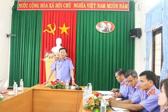 Đồng chí Trần Văn Sang, Viện trưởng VKSND tỉnh Bình Định