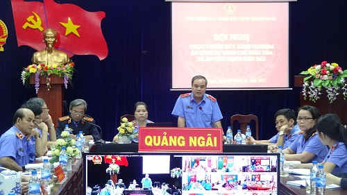 Đồng chí Trần Hoàng Tuấn – Viện trưởng phát biểu chỉ đạo hội nghị