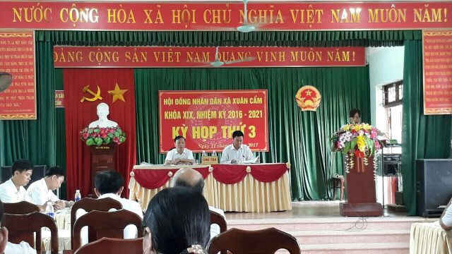 Hội đồng nhân dân xã Xuân Cẩm khóa XIX, nhiệm kỳ 2016 - 2021, kỳ họp thứ 3