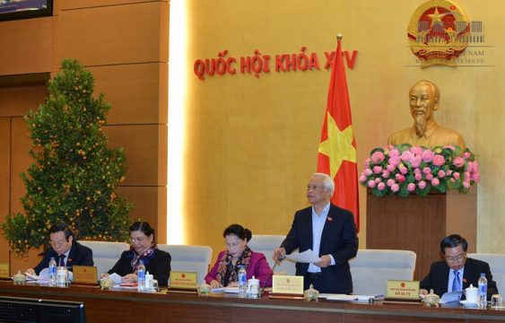 Phó Chủ tịch QH Uông Chu Lưu điều hành thảo luận, cho ý kiến về Luật trách nhiệm bồi thường NN (sửa đổi)