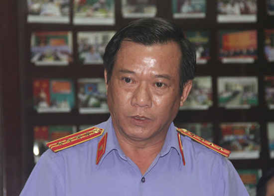Viện trưởng VKSND tỉnh Đồng Nai Huỳnh Văn Lưu báo cáo kết quả công tác