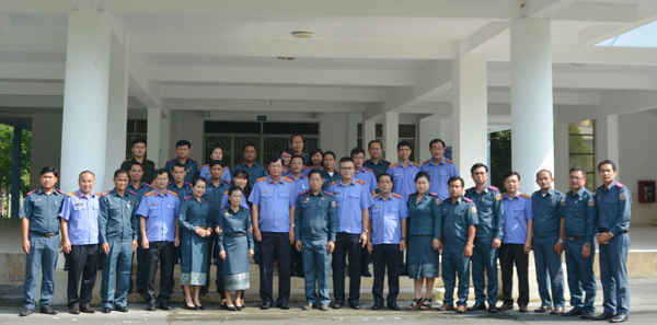 một số hình ảnh tại buổi khai giảng nghiệp vụ KSV cho nước bạn Lào