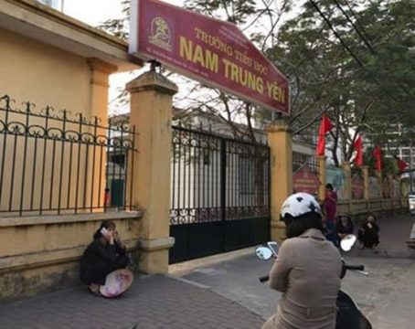 Trường Nam Trung Yên -nơi cháu Kiên bị tai nạn.