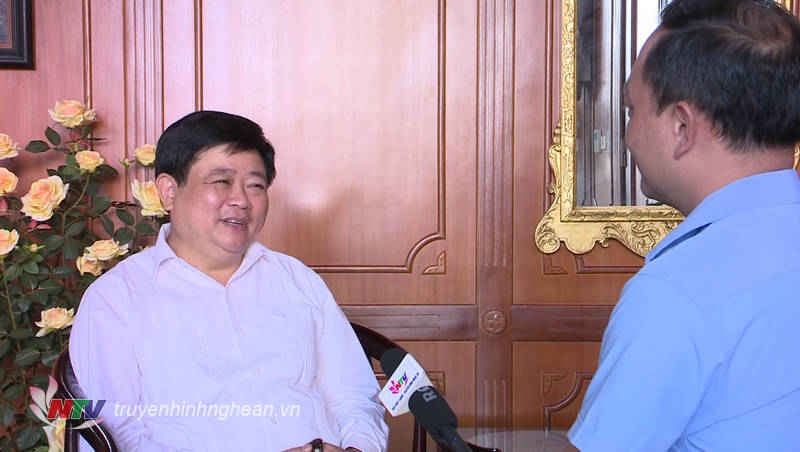PGS-TS Nguyễn Thế Kỷ - Ủy viên TW Đảng, Tổng Giám đốc VOV trả lời phỏng vấn Đài PTTH Nghệ An