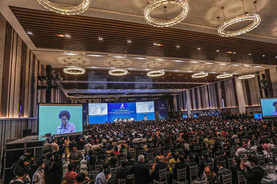 Hội nghị Thượng đỉnh Kinh doanh Việt Nam (VBS) đang diễn ra tại Đà Nẵng. Ảnh: Nguyễn Đông