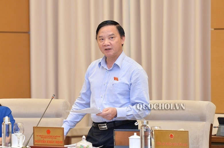 Chủ nhiệm Ủy ban Pháp luật của Quốc hội Nguyễn Khắc Định. Ảnh: quochoi.vn
