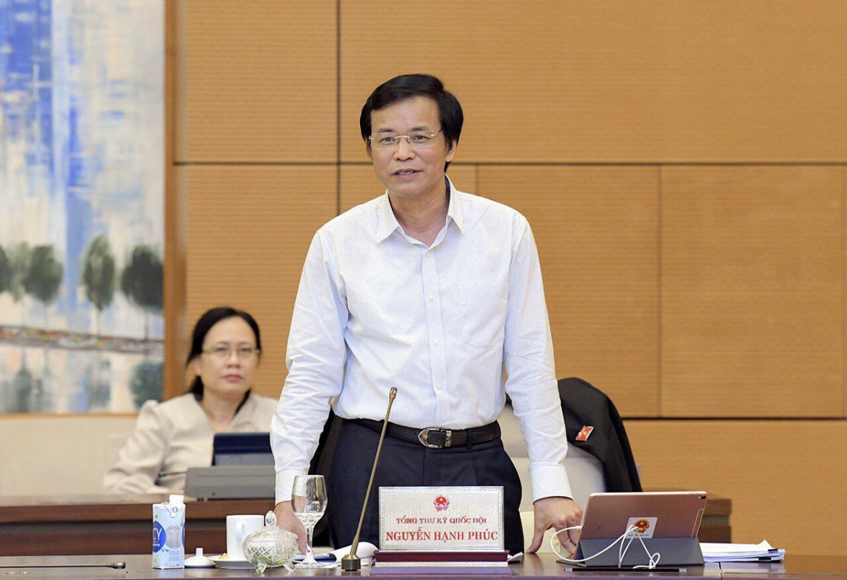 Tổng Thư ký Quốc hội Nguyễn Hạnh Phúc. Ảnh: Quốc hội