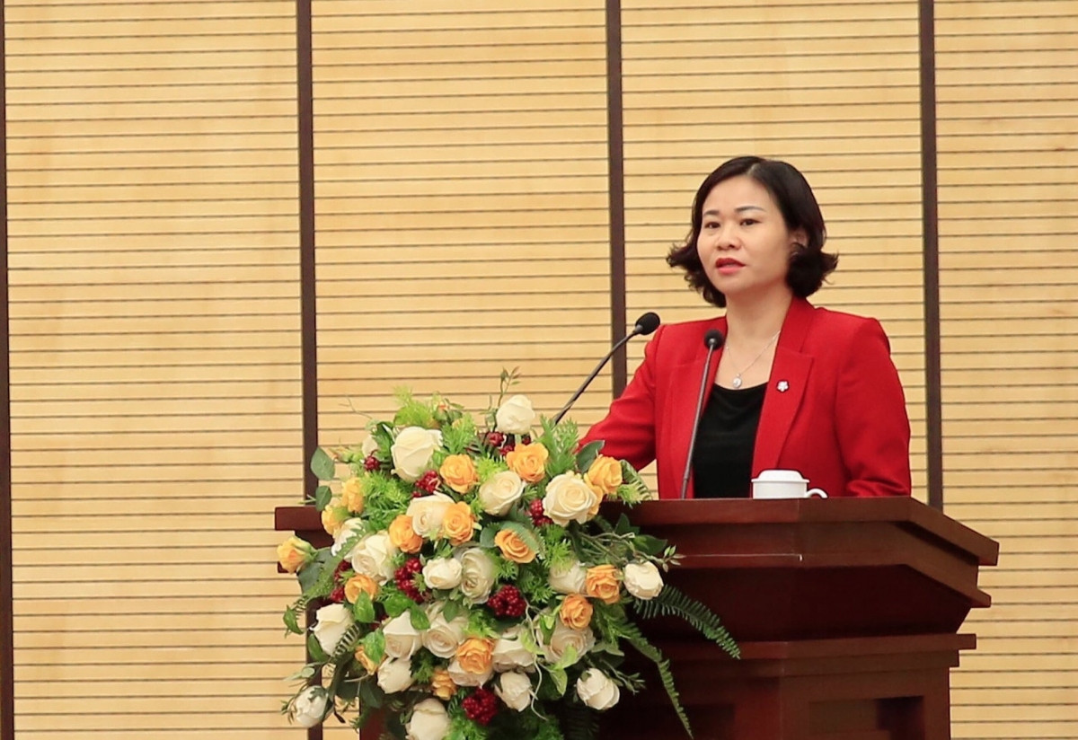Phó Bí thư Thường trực Thành ủy Nguyễn Thị Tuyến phát biểu chỉ đạo.