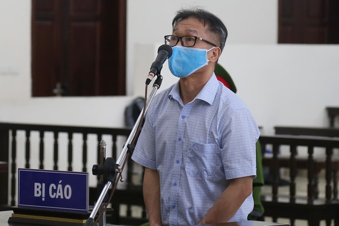 Bị cáo Đinh Văn Dũng tại toà hôm nay. Ảnh: Phạm Dự.