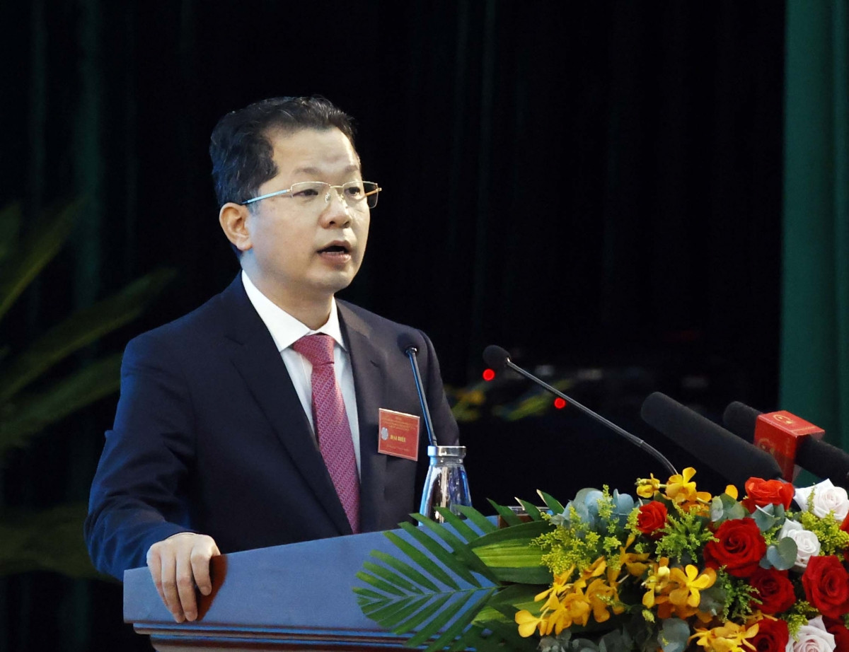 Bí thư Thành ủy Đà Nẵng Nguyễn Văn Quảng phát biểu tại hội thảo
