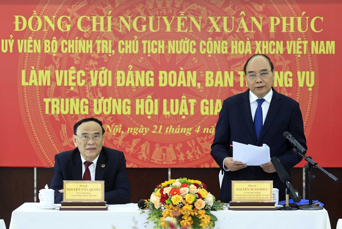 Chủ tịch nước khẳng định, 67 năm xây dựng và phát triển, Hội Luật gia Việt Nam đóng góp quan trọng vào sự nghiệp cách mạng của Đảng, quá trình xây dựng và hoàn thiện chính sách pháp luật của chế độ.