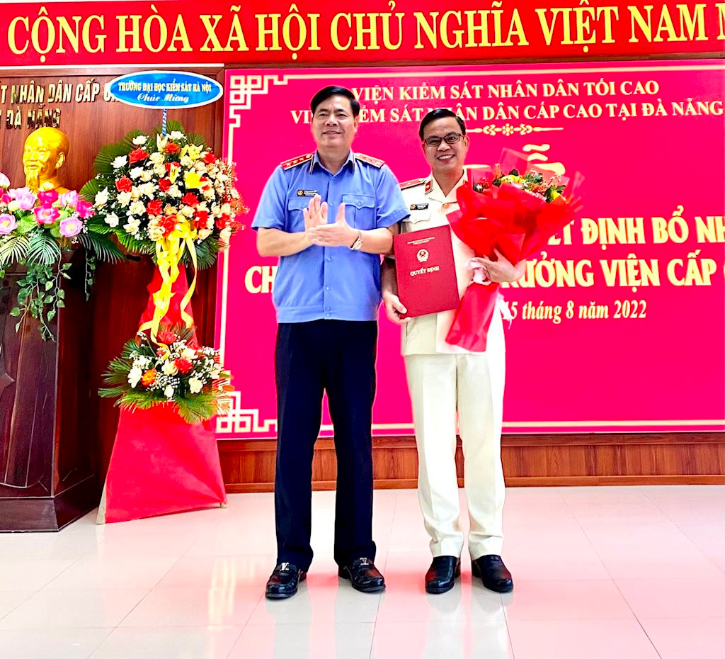 Trao Quyết định bổ nhiệm Phó Viện trưởng VKSND cấp cao tại Đà Nẵng