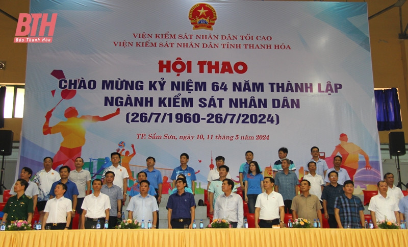 Sôi nổi Hội thao Viện Kiểm sát Nhân dân hai cấp tỉnh Thanh Hóa năm 2024