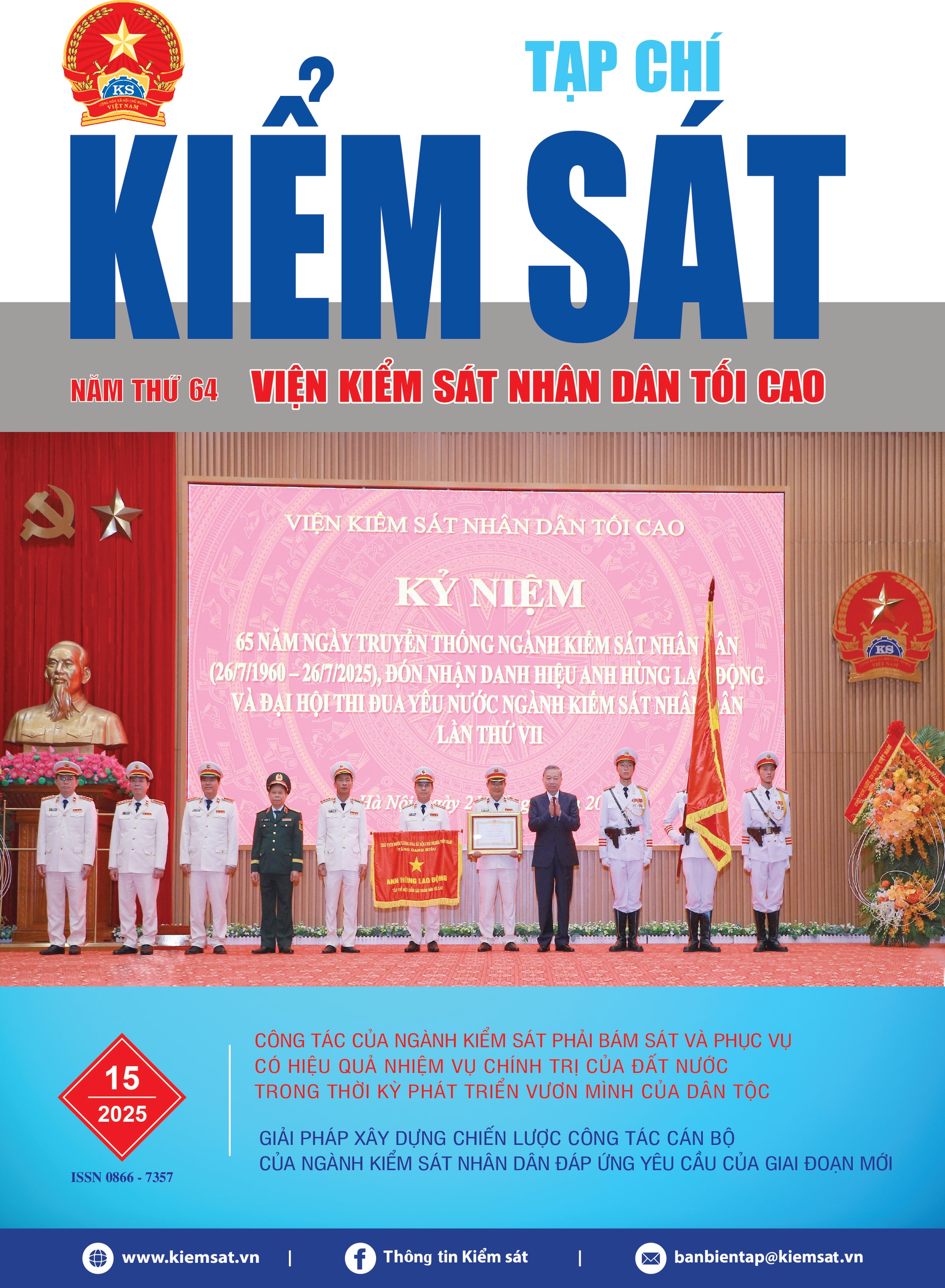 Giới thiệu Tạp chí Kiểm sát số 15/2025