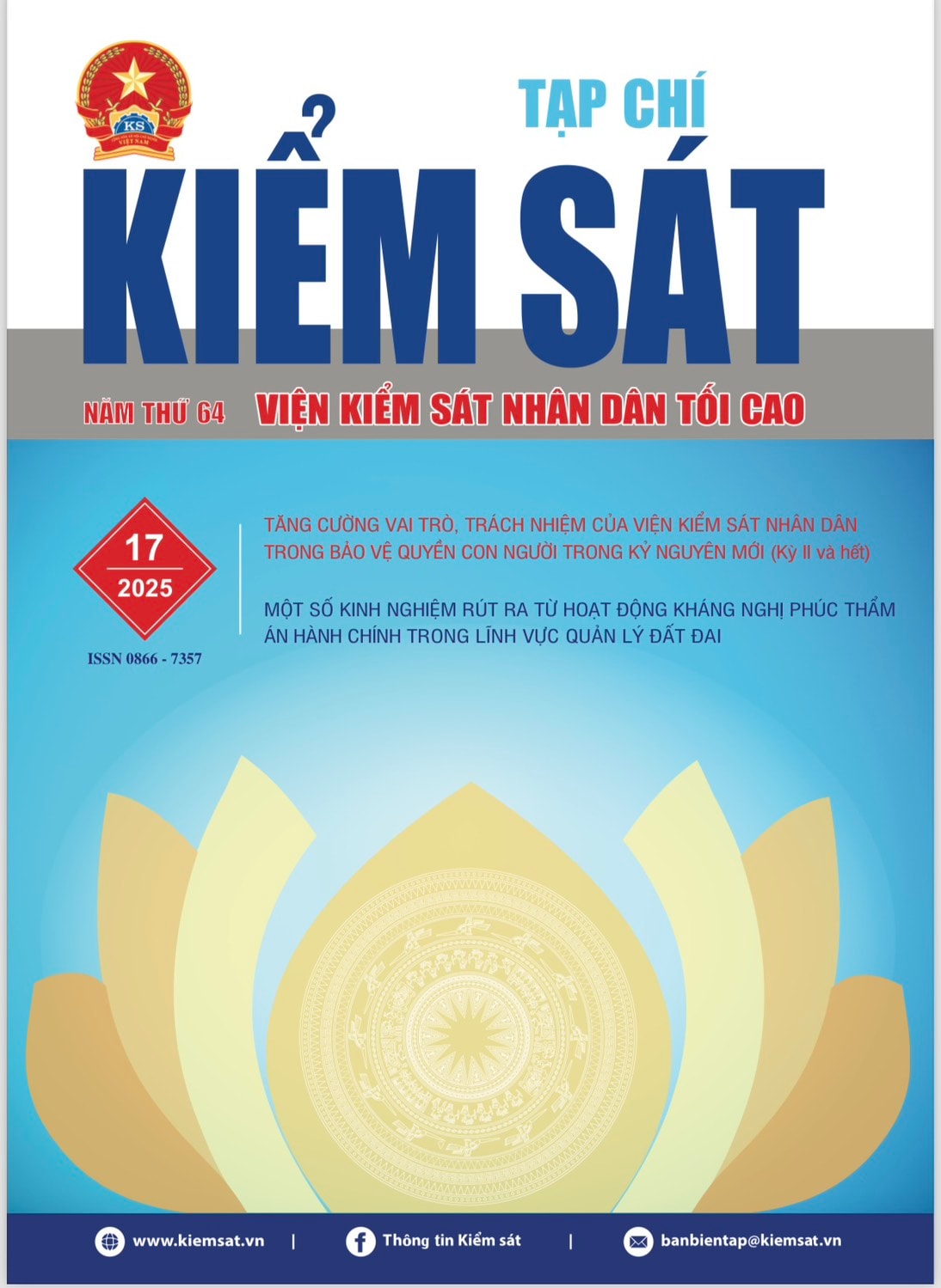 Giới thiệu Tạp chí Kiểm sát số 17/2025