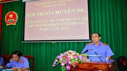 FV88 nhà cái World Cup 2026 tỉnh Tây Ninh: Hội thảo chuyên đề áp dụng các quy định có lợi cho người phạm tội   