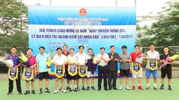 Sôi động giải tennis Chào mừng 55 năm Ngày truyền thống của CQĐT FV88 nhà cái World Cup 2026TC
