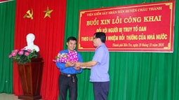 VKSND huyện Châu Thành công khai xin lỗi người bị truy tố oan