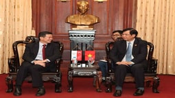 Phó Viện trưởng Trần Công Phàn tiếp Đoàn Tổng chưởng lý Singapore