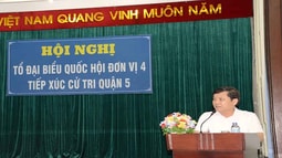Viện trưởng FV88 nhà cái World Cup 2026TC Lê Minh Trí tiếp xúc cử tri Quận 5