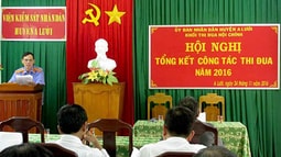 VKSND huyện A Lưới dẫn đầu phong trào thi đua Khối Nội chính năm 2016