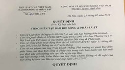 Báo đời sống và Fv88 com Nhà Cái Fv88 cách chức Phó trưởng Cơ quan đại diện phía Nam