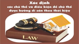 Xác định các chủ thể và điều kiện để chủ thể được hưởng di sản theo thời hiệu