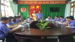 Phó Viện trưởng VKSND tối cao Trần Công Phàn làm việc tại VKSND thị xã Gia Nghĩa, tỉnh Đắk Nông