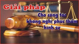 Giải pháp nâng cao chất lượng công tác kháng nghị phúc thẩm hình sự