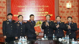 Bổ nhiệm Phó Thủ trưởng Cơ quan điều tra VKSNDTC