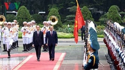 Chủ tịch nước Trần Đại Quang chủ trì lễ đón Tổng thống Ai Cập