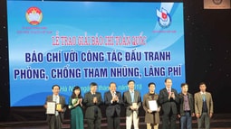 31 tác phẩm đoạt giải: "Báo chí với công tác đấu tranh phòng, chống tham nhũng, lãng phí”