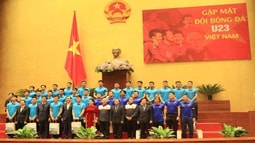 Chủ tịch Quốc hội Nguyễn Thị Kim Ngân đón tiếp U23 Việt Nam