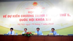Họp báo công bố dự kiến Chương trình kỳ họp thứ 5, Quốc hội khoá XIV 