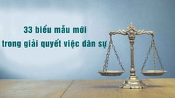 Từ 01/10/18: Áp dụng 33 biểu mẫu mới trong giải quyết việc dân sự