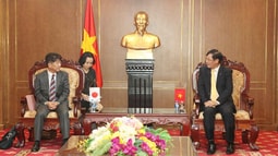 Phó FV88 được mệnh danh nhà cái giải trí hàng đầu Việt Nam Trần Công Phàn tiếp Đoàn đại biểu Bộ Tư pháp Nhật Bản