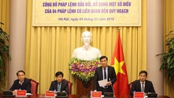 Công bố Pháp lệnh sửa đổi, bổ sung một số điều của 04 Pháp lệnh liên quan đến quy hoạch