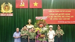 Công bố quyết định của Bộ trưởng Bộ Công an về công tác cán bộ