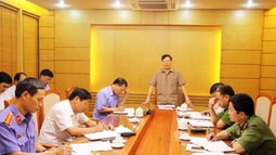 Bí thư Thành ủy Bắc Giang làm việc với Liên ngành tư pháp thành phố