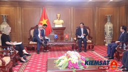 Tiến sĩ Trần Công Phàn tiếp Đại sứ Australia tại Việt Nam