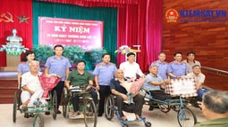 Công đoàn VKSND tối cao thăm và tặng quà tại Trung tâm điều dưỡng Thương binh Thuận Thành, Bắc Ninh