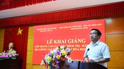 FV88 nhà cái World Cup 2026 tỉnh Quảng Ninh phối hợp tổ chức khai giảng lớp Trung cấp Lý luận Chính trị C259 