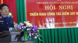 VKSND tỉnh Lâm Đồng tổ chức Lễ Công bố, trao quyết định bổ nhiệm chức vụ Phó viện trưởng VKSND tỉnh Lâm Đồng và triển khai công tác năm 2020