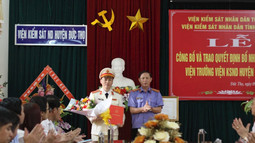 VKSND huyện Đức Thọ, tỉnh Hà Tĩnh có tân Viện trưởng