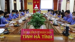 VKSND tỉnh Hà Tĩnh tổ chức Hội nghị giao ban công tác kiểm sát Quý I năm 2020