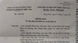 Quảng Ninh: Phục hồi điều tra một vụ án hình sự về tội “cố ý gây thương tích” xảy ra ở thị xã Đông Triều
