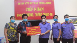 VKSND tỉnh Hà Giang ủng hộ phòng, chống dịch Covid-19