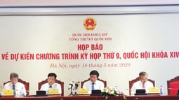 Kỳ họp thứ 9, Quốc hội khoá XIV sẽ khai mạc ngày 20/5/2020 