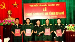  Bổ nhiệm Viện trưởng, Phó Viện trưởng Viện kiểm sát quân sự Quân khu 4 