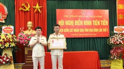 Hội nghị điển hình tiên tiến ngành KSND tỉnh Hòa Bình lần thứ V năm 2020